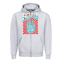 Heather Grey Premium Collection Design Zipper Hoodie - artisFamous