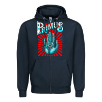 Navy Premium Collection Design Zipper Hoodie - artisFamous