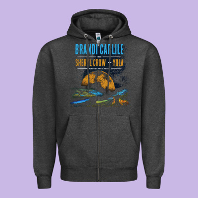 Brandi Carlile Poster Zipper Hoodie Designed By Artisfamous