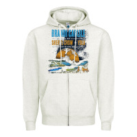 Oatmeal Heather Brandi Carlile Poster Zipper Hoodie - artisFamous