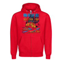 Red Brandi Carlile Poster Zipper Hoodie - artisFamous