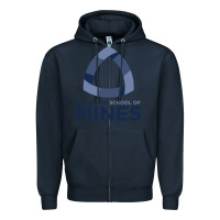 Navy School of Mines Zipper Hoodie - artisFamous