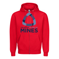 Red School of Mines Zipper Hoodie - artisFamous