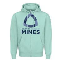Seafoam School of Mines Zipper Hoodie - artisFamous