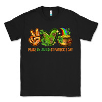 Black Peace Love St. Patrick's Day Classic Tee - HowdyJamesFarm