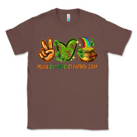 Chestnut Peace Love St. Patrick's Day Classic Tee - HowdyJamesFarm