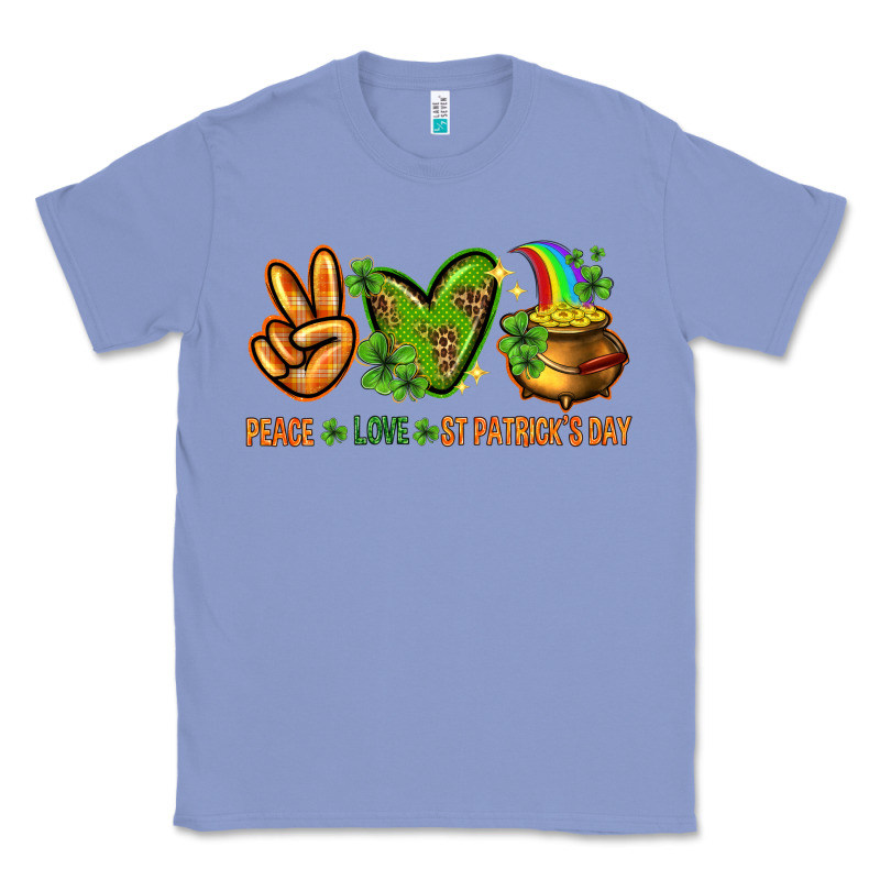 Peace Love St. Patrick's Day Classic Tee by HowdyJamesFarm | Teevron