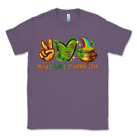 Lavender Peace Love St. Patrick's Day Classic Tee - HowdyJamesFarm