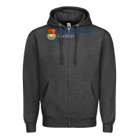 Charcoal Heather Imperial Art Zipper Hoodie - artisFamous