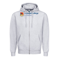 Heather Grey Imperial Art Zipper Hoodie - artisFamous