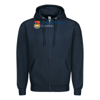Navy Imperial Art Zipper Hoodie - artisFamous