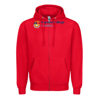 Red Imperial Art Zipper Hoodie - artisFamous