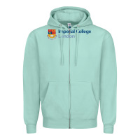 Seafoam Imperial Art Zipper Hoodie - artisFamous