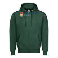 Sports Green Imperial Art Zipper Hoodie - artisFamous