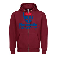 Burgundy Newcastle Gift Zipper Hoodie - artisFamous