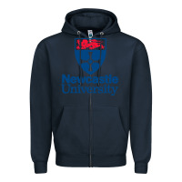 Navy Newcastle Gift Zipper Hoodie - artisFamous
