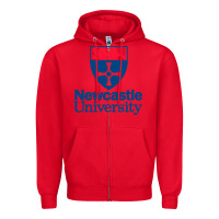 Red Newcastle Gift Zipper Hoodie - artisFamous