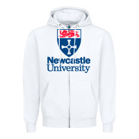 White Newcastle Gift Zipper Hoodie - artisFamous