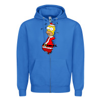 True Royal Homer Claus Christmas Zipper Hoodie - artisFamous