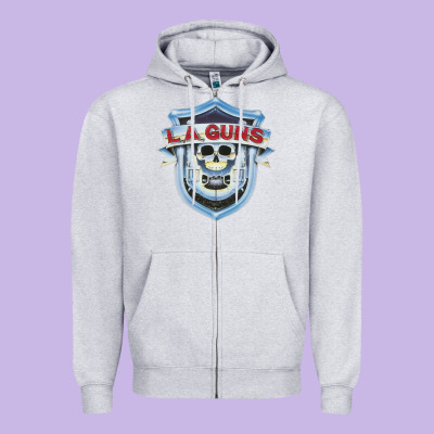 La Guns New Zipper Hoodie Designed By Artisfamous