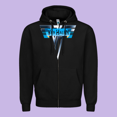 Halen Zipper Hoodie Designed By Artisfamous