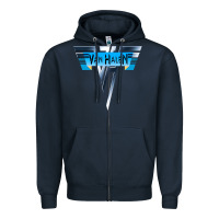 Navy halen Zipper Hoodie - artisFamous