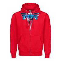 Red halen Zipper Hoodie - artisFamous