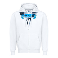 White halen Zipper Hoodie - artisFamous