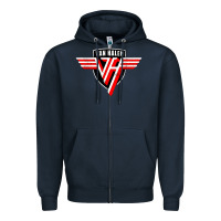 Navy halen Zipper Hoodie - artisFamous
