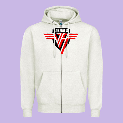 Halen Zipper Hoodie Designed By Artisfamous