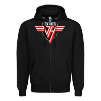 Black halen Zipper Hoodie - artisFamous