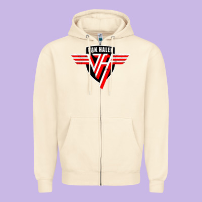 Halen Zipper Hoodie Designed By Artisfamous