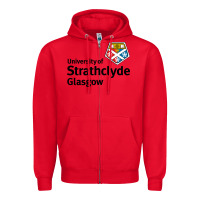 Red Strathclyde Gift Zipper Hoodie - artisFamous