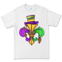 White fleur de lis Premium Tee - OliviaCreatesArt
