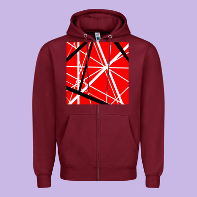 Halen Zipper Hoodie Designed By Artisfamous