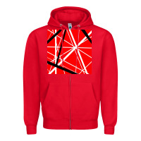 Red halen Zipper Hoodie - artisFamous