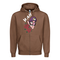 Chestnut waluigi voice ( wah ) Zipper Hoodie - artisFamous