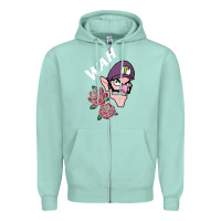 Seafoam waluigi voice ( wah ) Zipper Hoodie - artisFamous