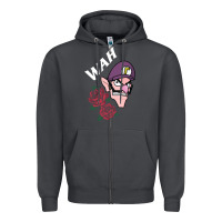 Smoke waluigi voice ( wah ) Zipper Hoodie - artisFamous