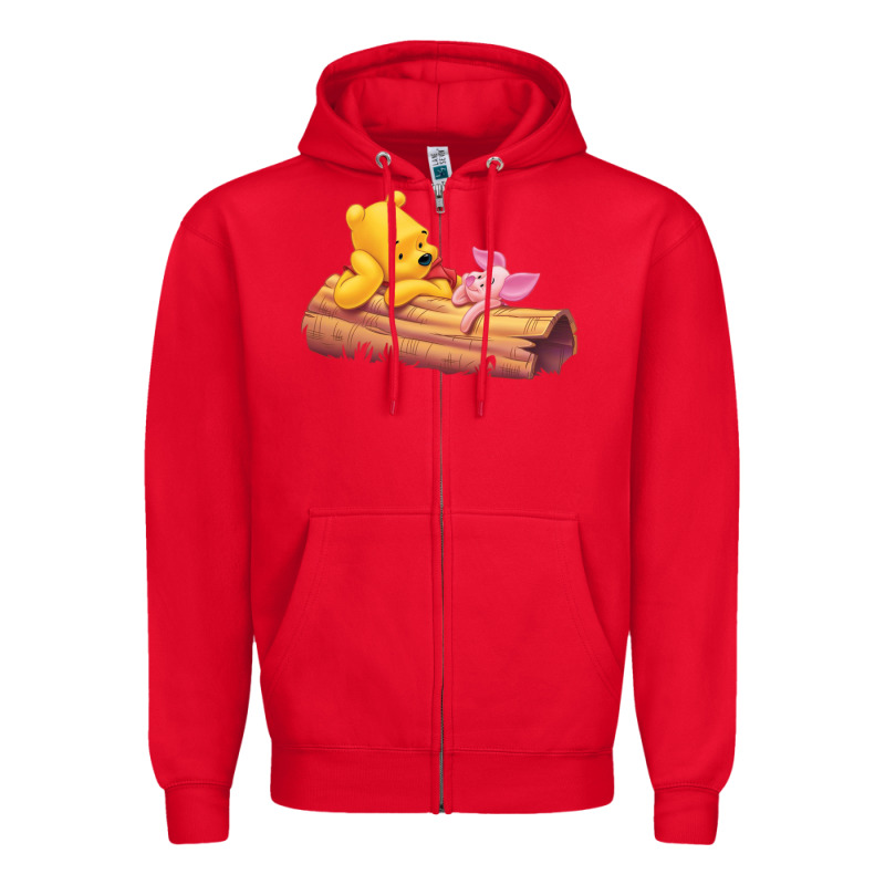 Winnie The Pooh Piglet Zipper Hoodie by artisFamous | Teevron