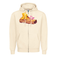 Sandshell Winnie the Pooh Piglet Zipper Hoodie - artisFamous