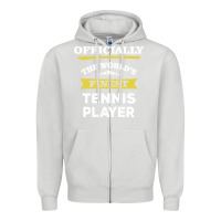 Dove Grey the world's finest tennis player Zipper Hoodie - artisFamous