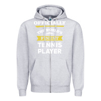 Heather Grey the world's finest tennis player Zipper Hoodie - artisFamous