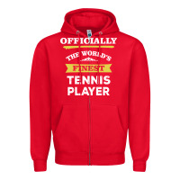 Red the world's finest tennis player Zipper Hoodie - artisFamous