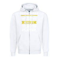 White the world's finest tennis player Zipper Hoodie - artisFamous