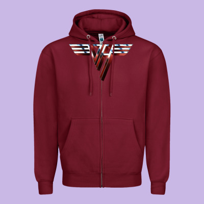 Halen Zipper Hoodie Designed By Artisfamous
