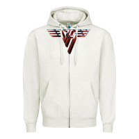 Oatmeal Heather halen Zipper Hoodie - artisFamous