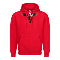 Red halen Zipper Hoodie - artisFamous