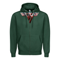 Sports Green halen Zipper Hoodie - artisFamous