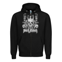 Black Sab.bath Official Vintage Dancing Skele Zipper Hoodie | Teevron